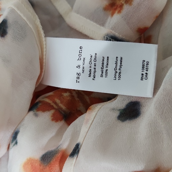 NWT Rag & Bone Tamar Printed Dress. Size 2 - Picture 9 of 14